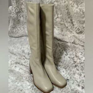 Seychelles knee boot in Bone. 9.5